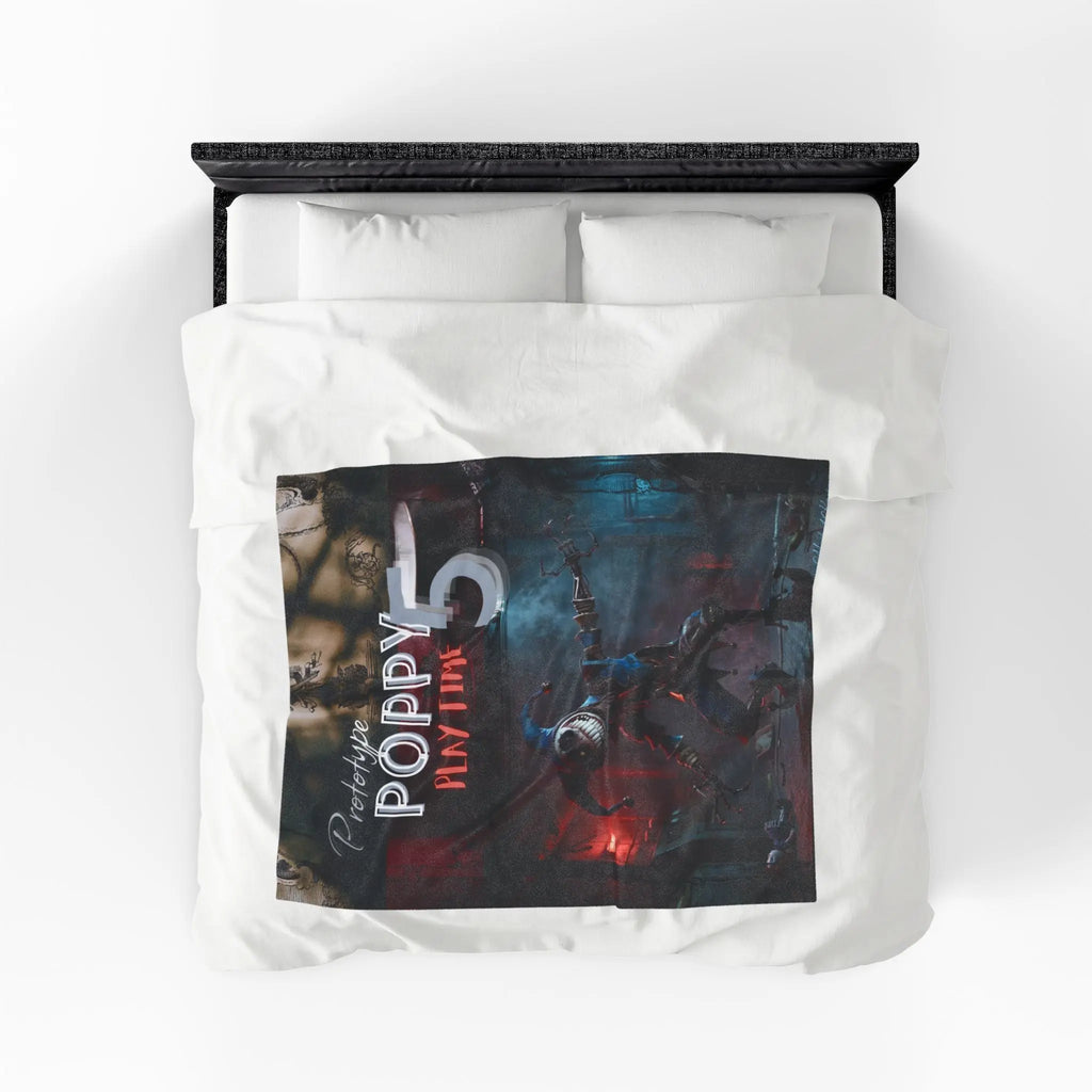 Monster Character Horror Velveteen Plush Blanket | Creepy Game Artwork Printify