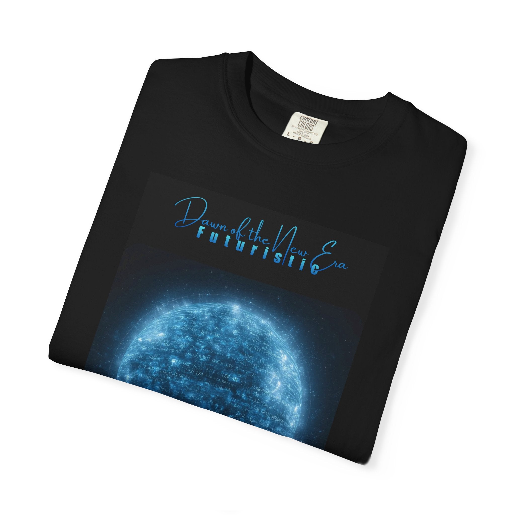 Neon Blue Solar Globe T-shirt – Futuristic Aesthetic Tee | Spring '26 Capsule Limited Edition