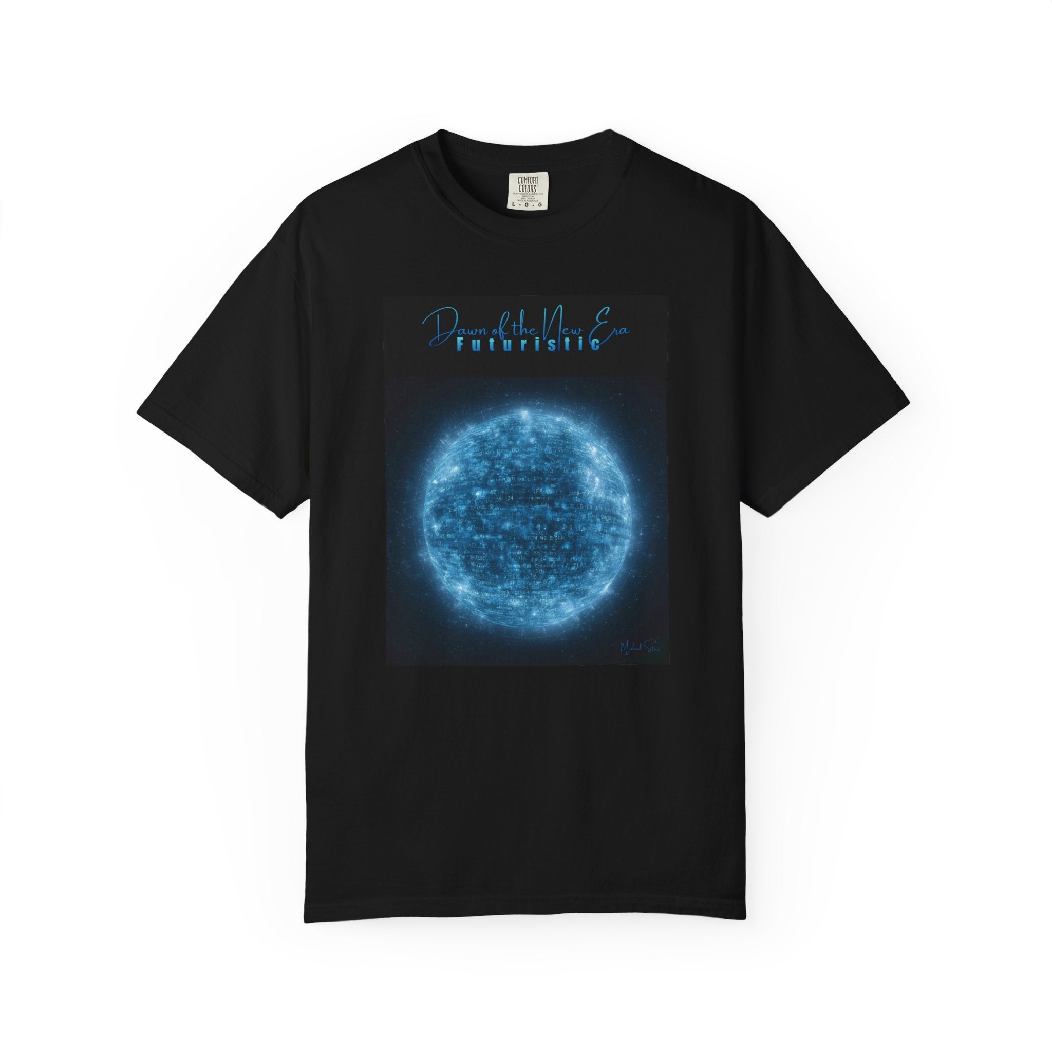 Neon Blue Solar Globe T-shirt – Futuristic Aesthetic Tee | Spring '26 Capsule Limited Edition