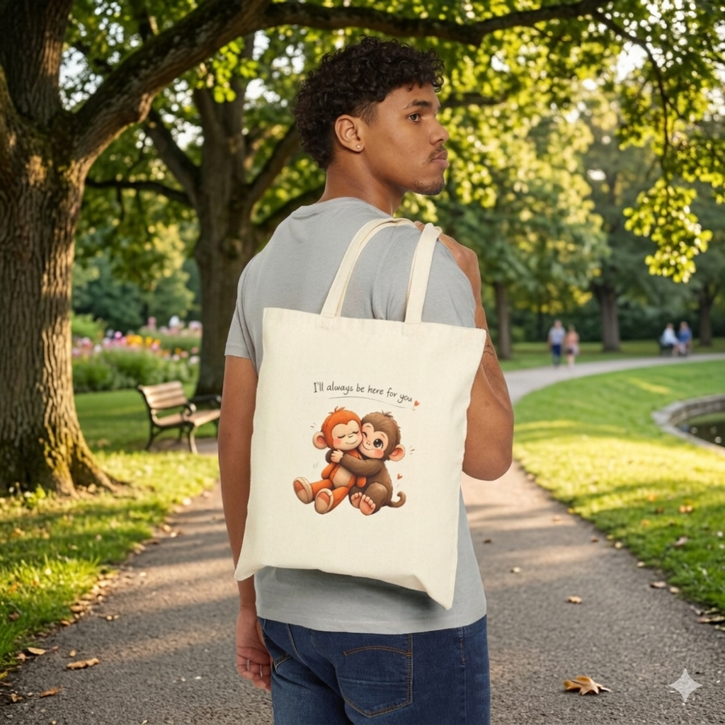 Cute Monkey Tote Bag👜💖 | Aesthetic Everyday Carry
