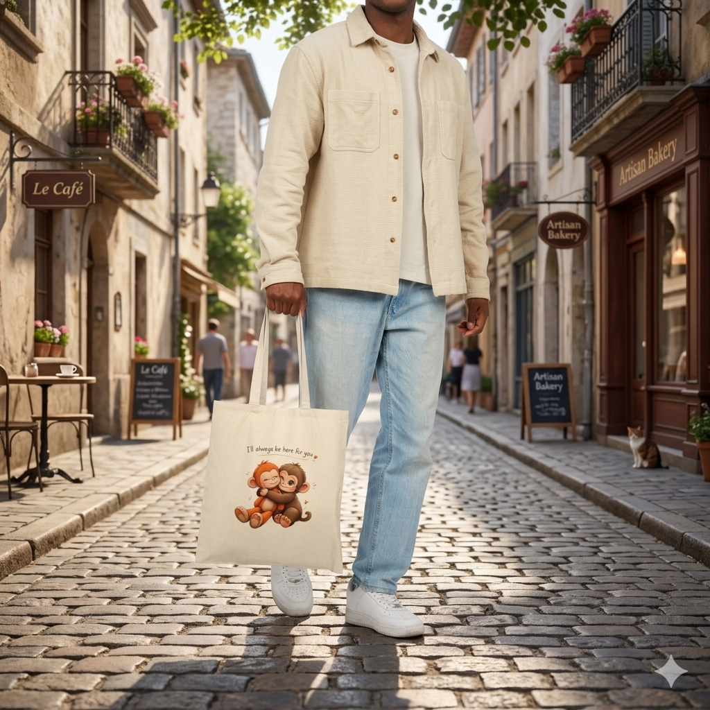 Cute Monkey Tote Bag👜💖 | Aesthetic Everyday Carry