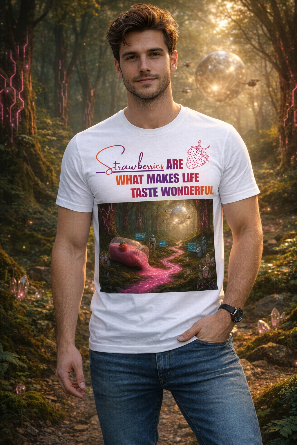 Strawberry Aesthetic T-Shirt 🍓 Vintage Graphic Tee | Cottage Core Berry Shirt