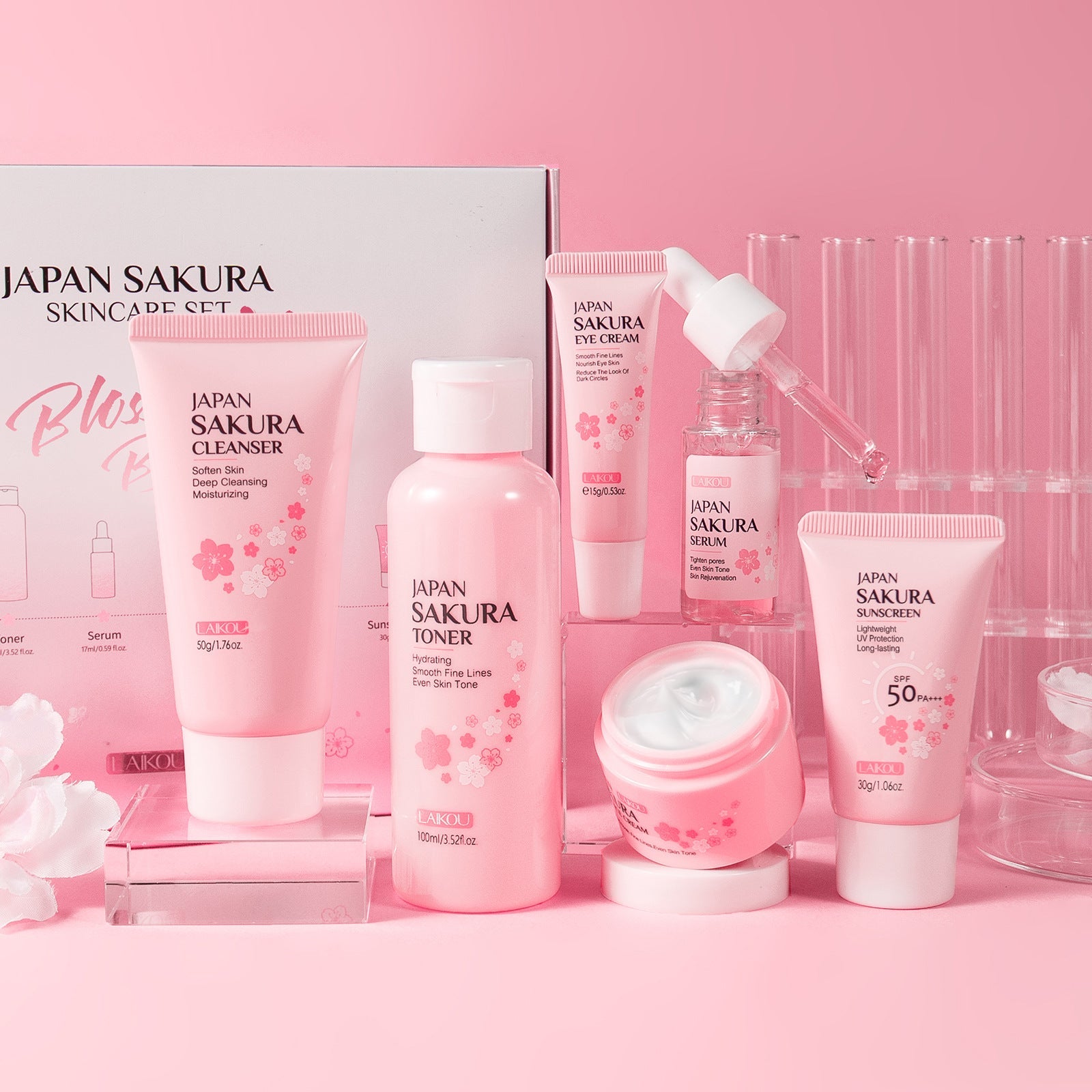 🌸 SakuraGlow™ Cherry Blossom Skincare Set | 50% OFF + Free Shipping Mashail Maison