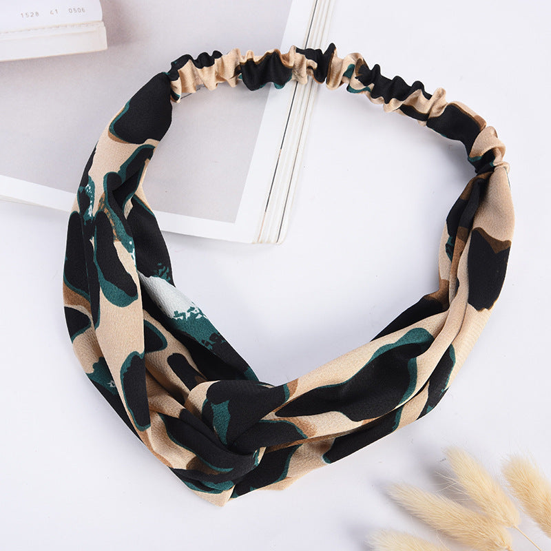 Patterned headband on a white background