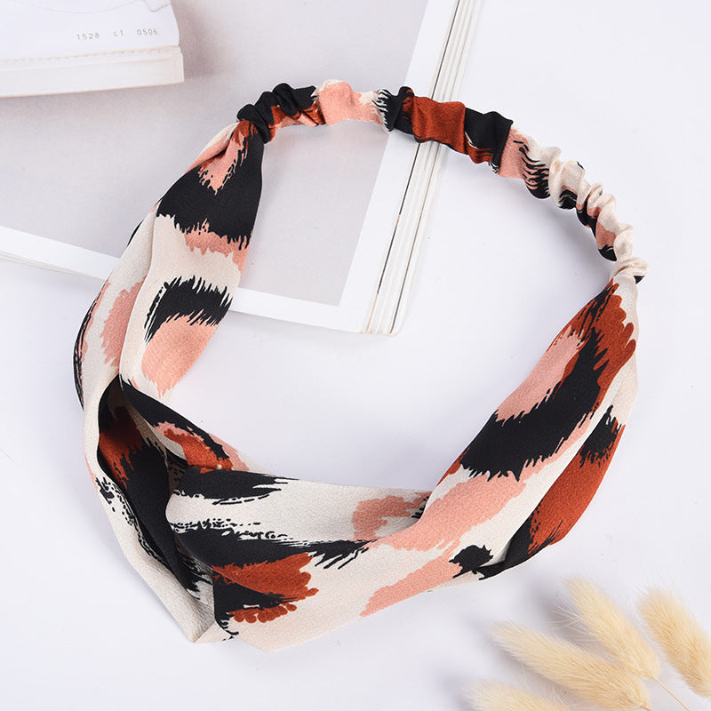 Patterned headband on a white background
