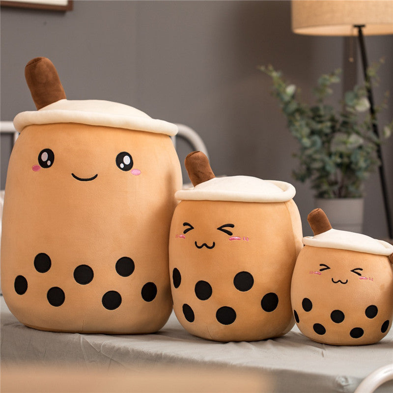 Bubble Tea Plush Cushion💗Aesthetic Soft Toy🧋Multicolor Boba Mashail Maison