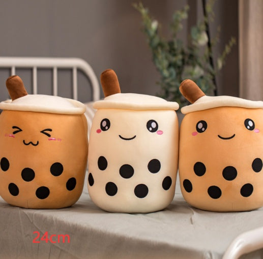 Bubble Tea Plush Cushion💗Aesthetic Soft Toy🧋Multicolor Boba Mashail Maison