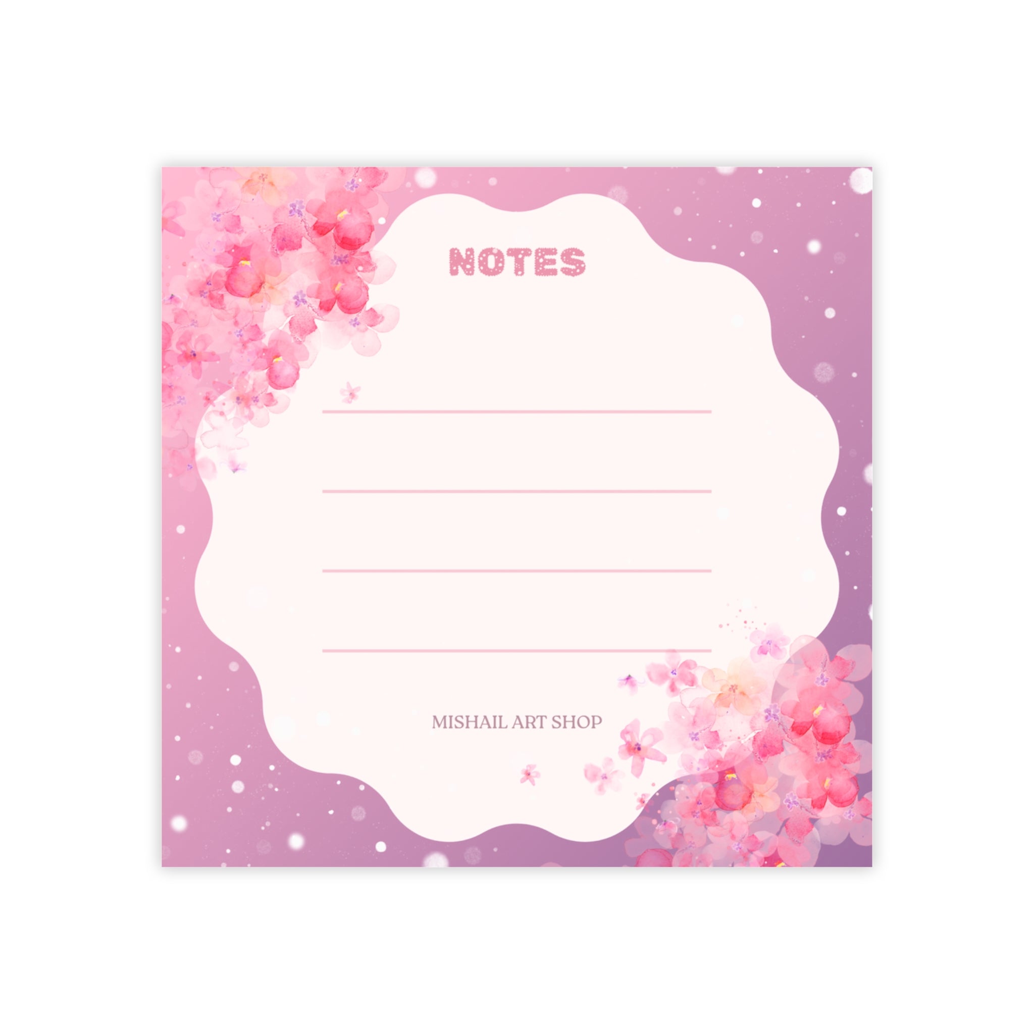 Sakura Dreams - Aesthetic Pink Bloom Lined Notepad - Spring '26 Limited Edition Stationery