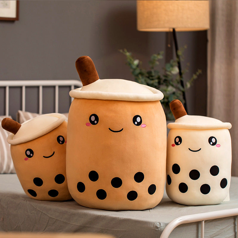 Bubble Tea Plush Cushion💗Aesthetic Soft Toy🧋Multicolor Boba Mashail Maison