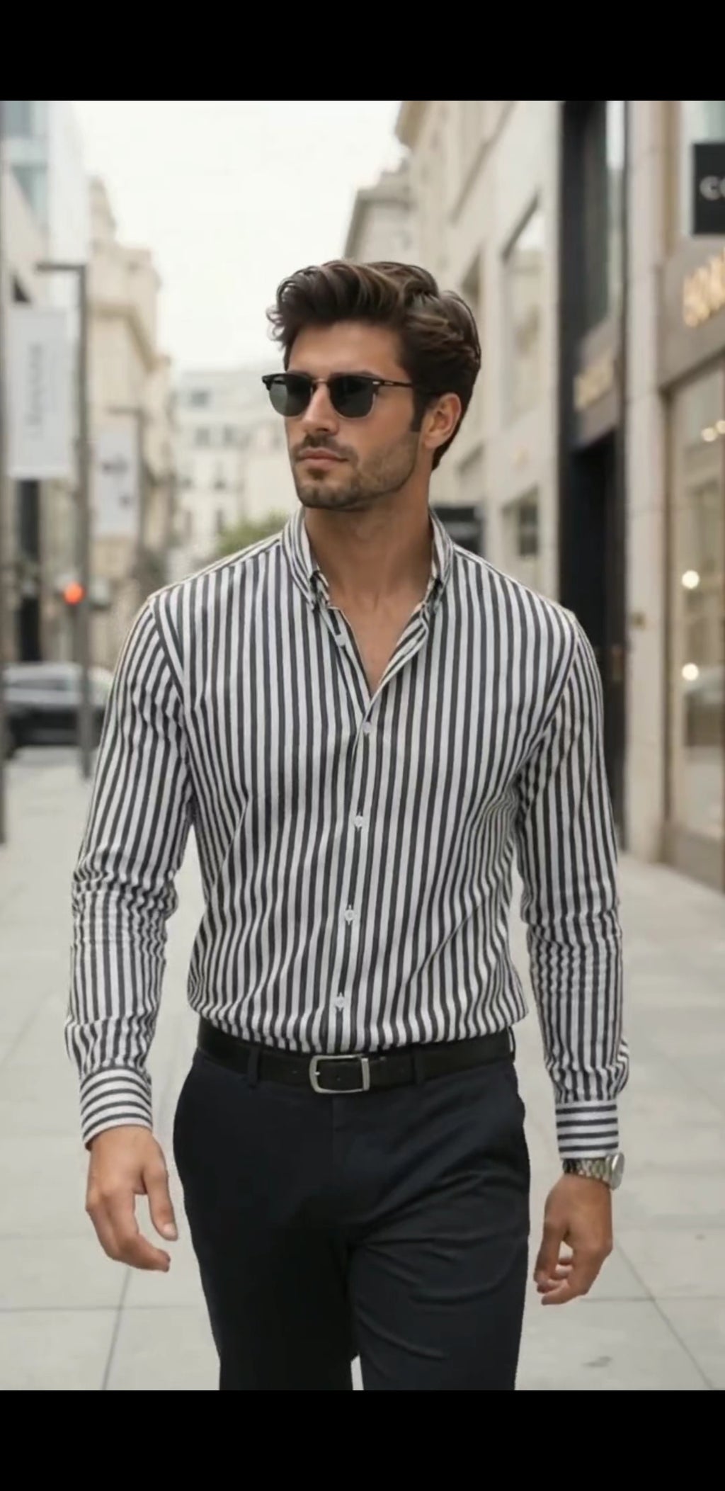 Men's Casual Striped Long-Sleeve Shirt | Autumn Collection Limited Edition '26
