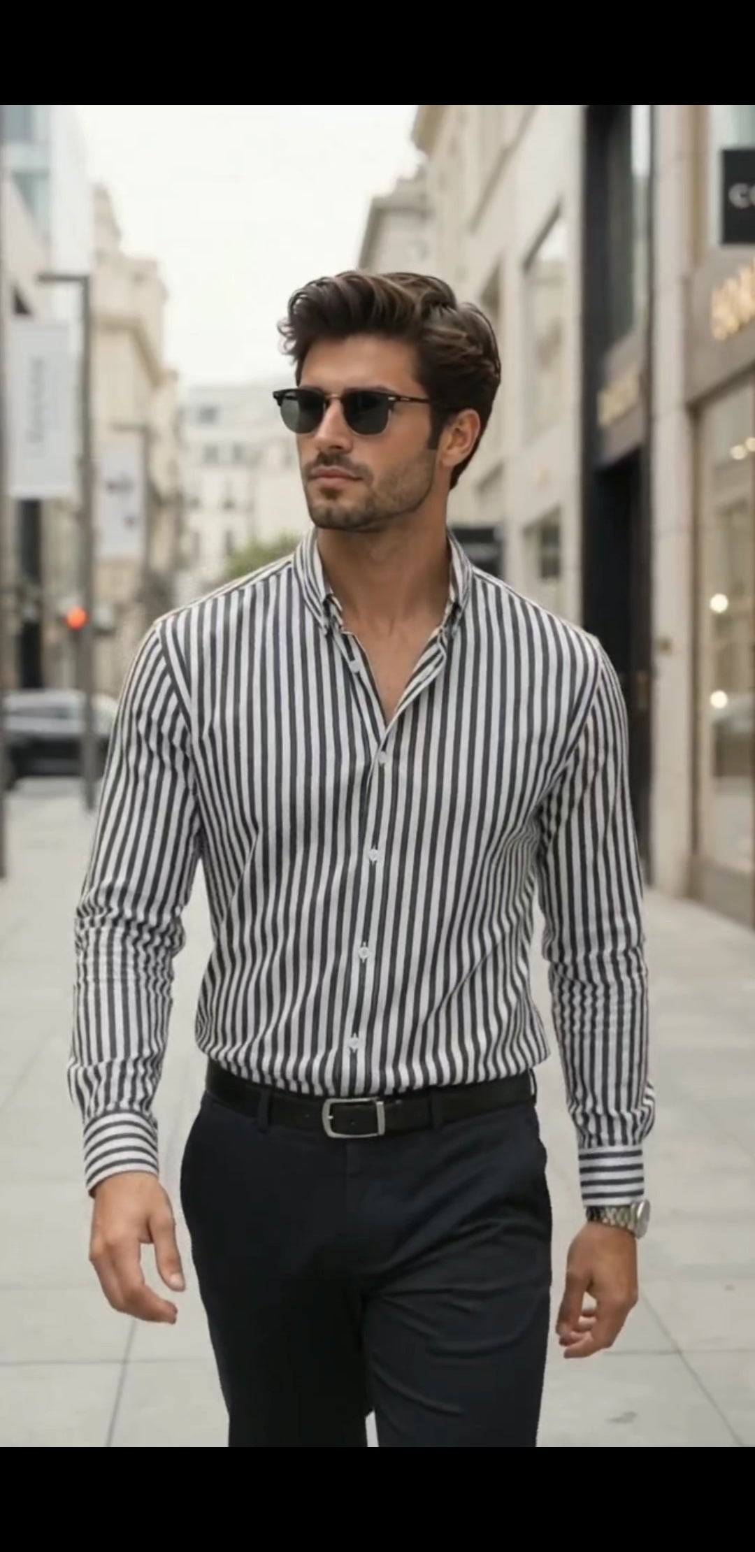 Men's Casual Striped Long-Sleeve Shirt | Autumn Collection Limited Edition '26