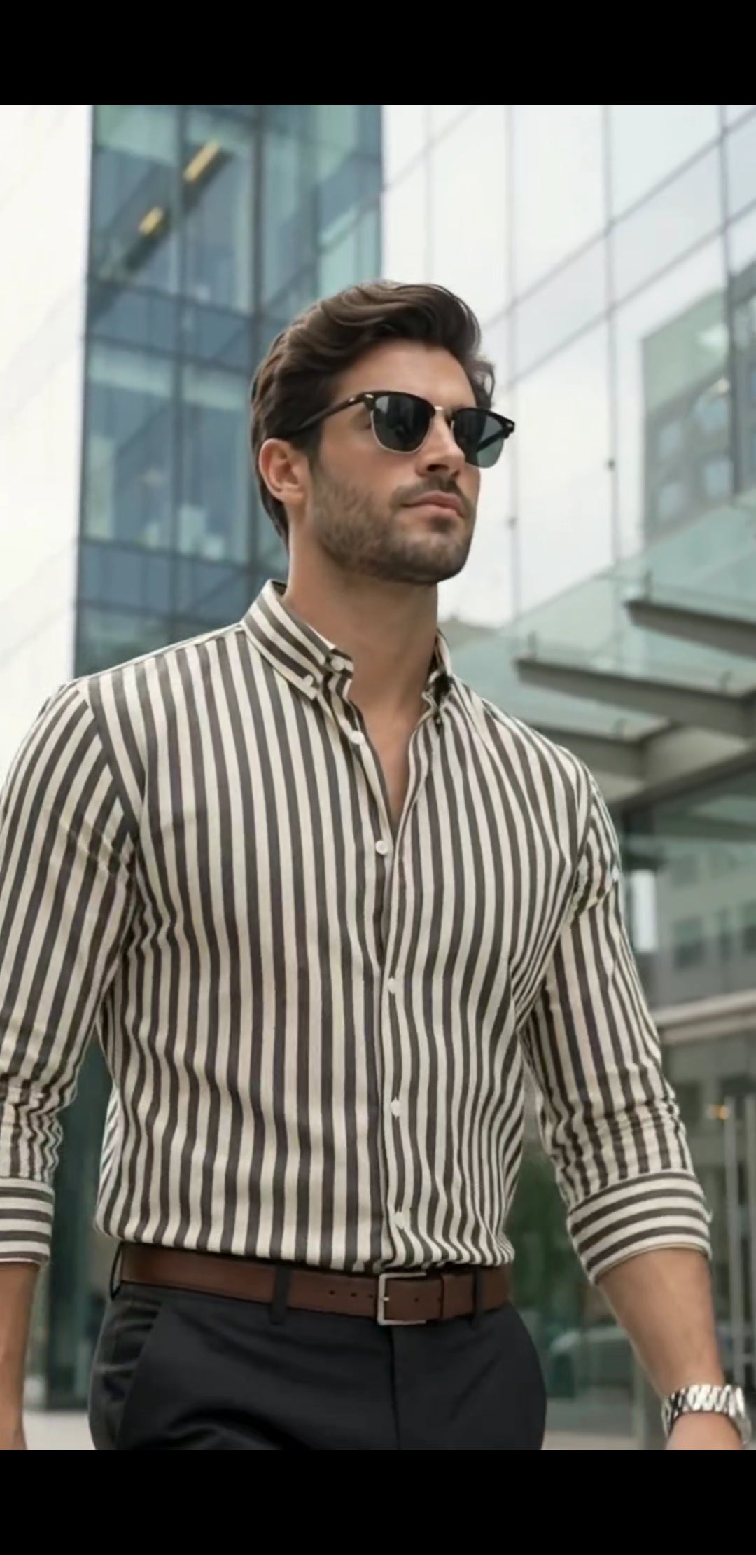 Men's Casual Striped Long-Sleeve Shirt | Autumn Collection Limited Edition '26