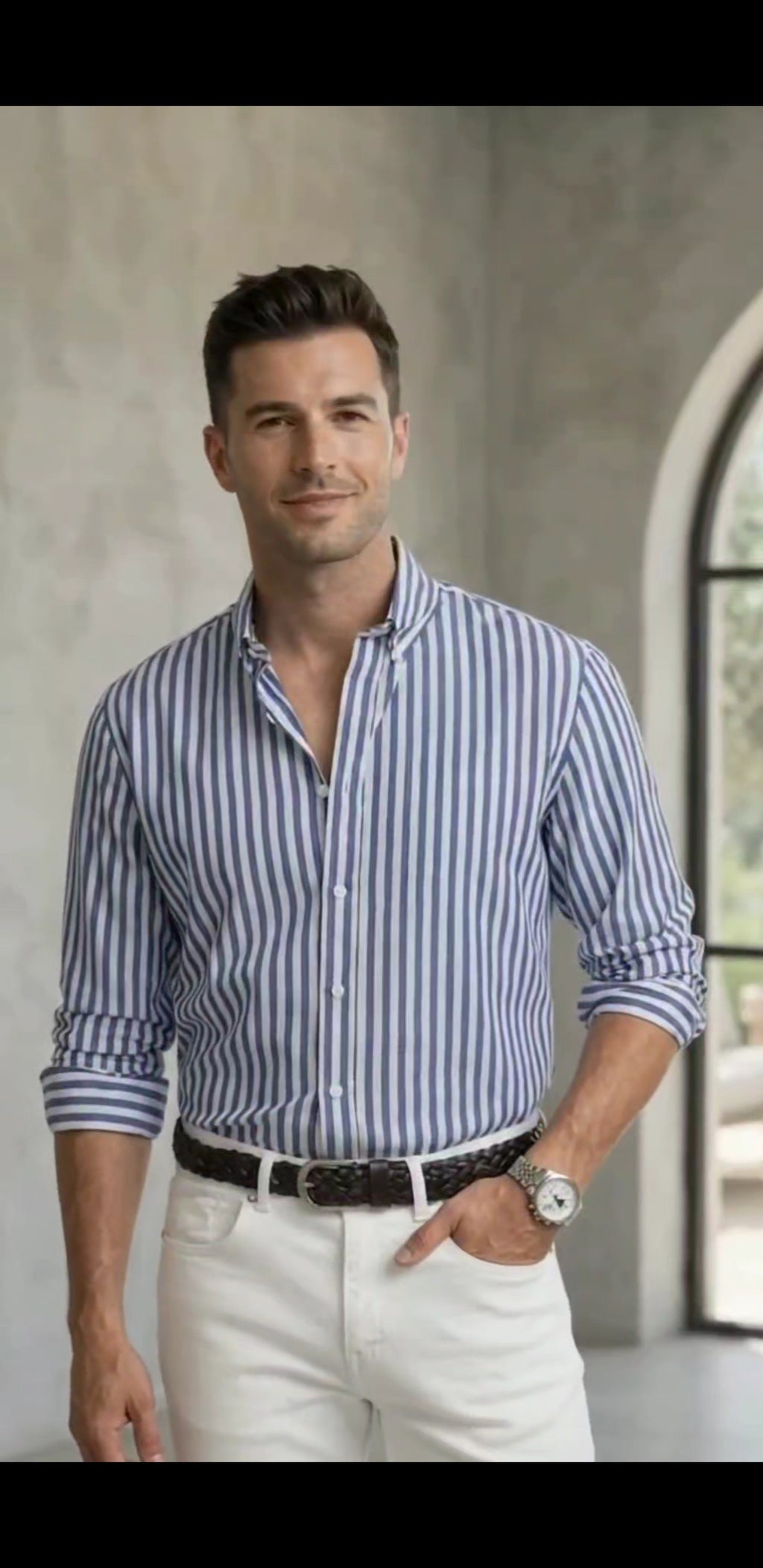 Men's Casual Striped Long-Sleeve Shirt | Autumn Collection Limited Edition '26