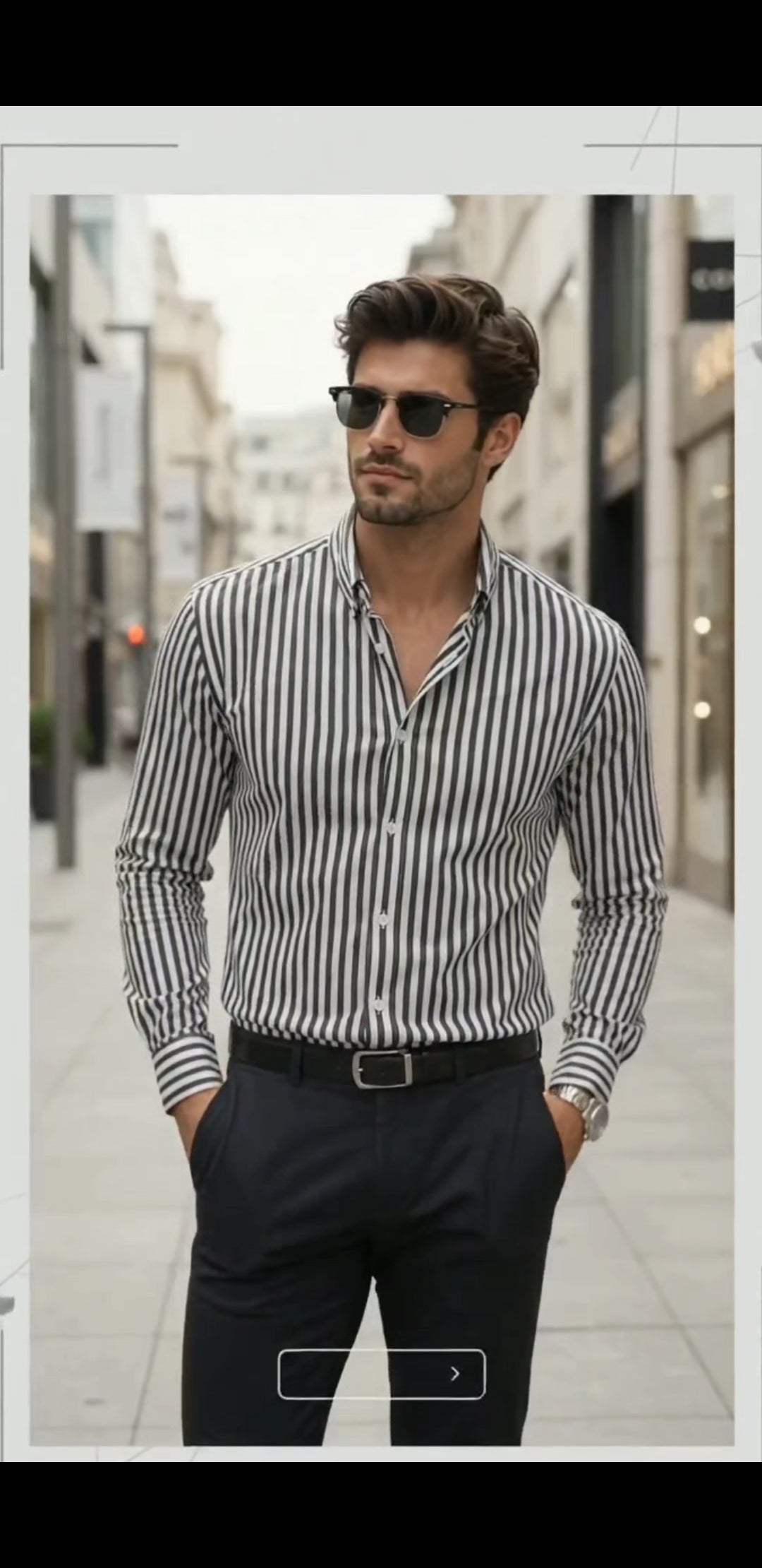 Men's Casual Striped Long-Sleeve Shirt | Autumn Collection Limited Edition '26