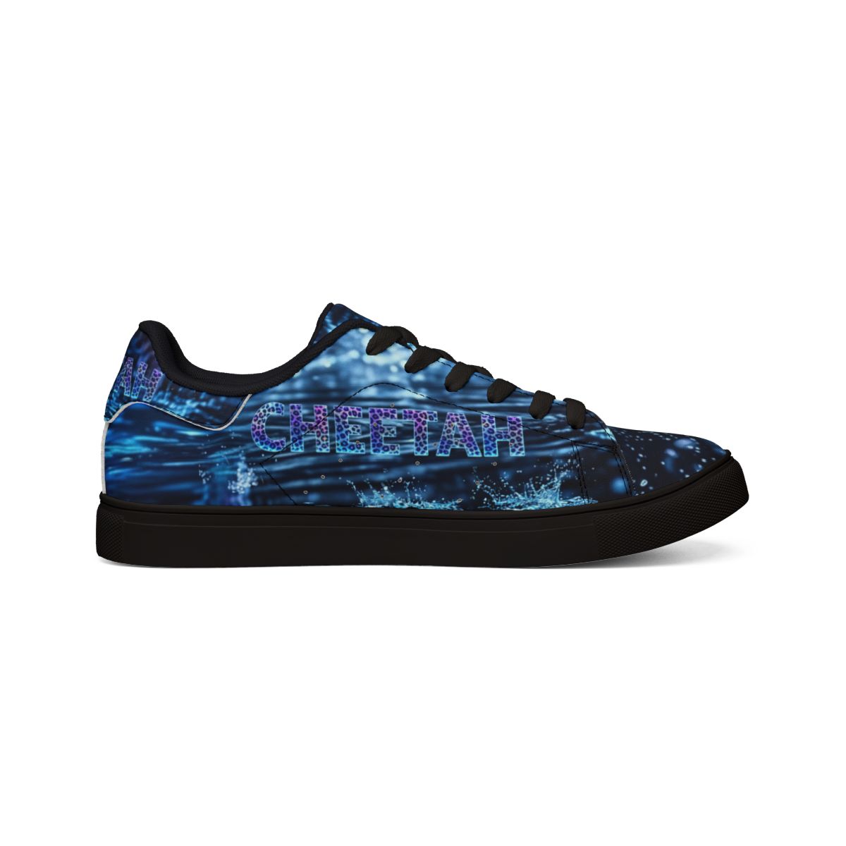 Blue Neon Leopard Galaxy Sneakers – Limited Spring '26 Capsule | Aesthetic Low-Top Streetwear Shoes | Exclusive Drop