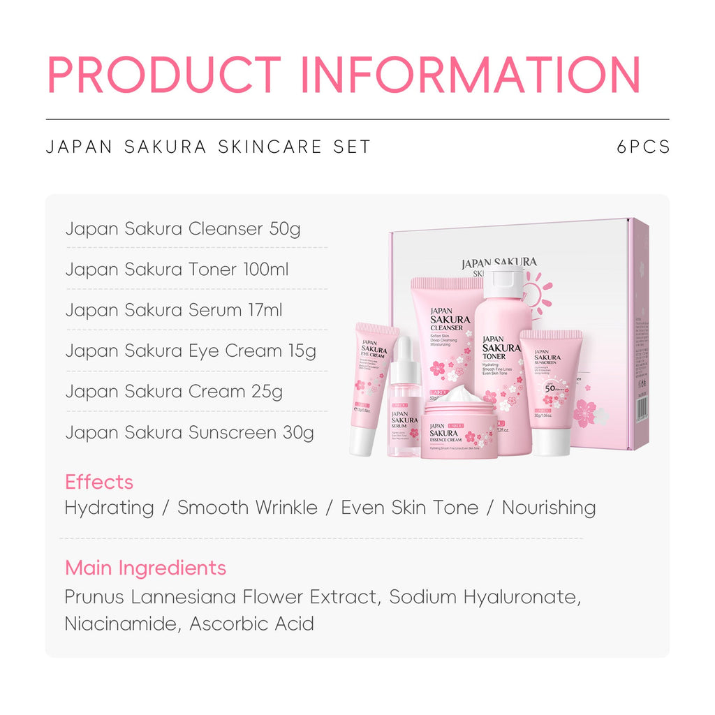 🌸 SakuraGlow™ Cherry Blossom Skincare Set | 50% OFF + Free Shipping Mashail Maison
