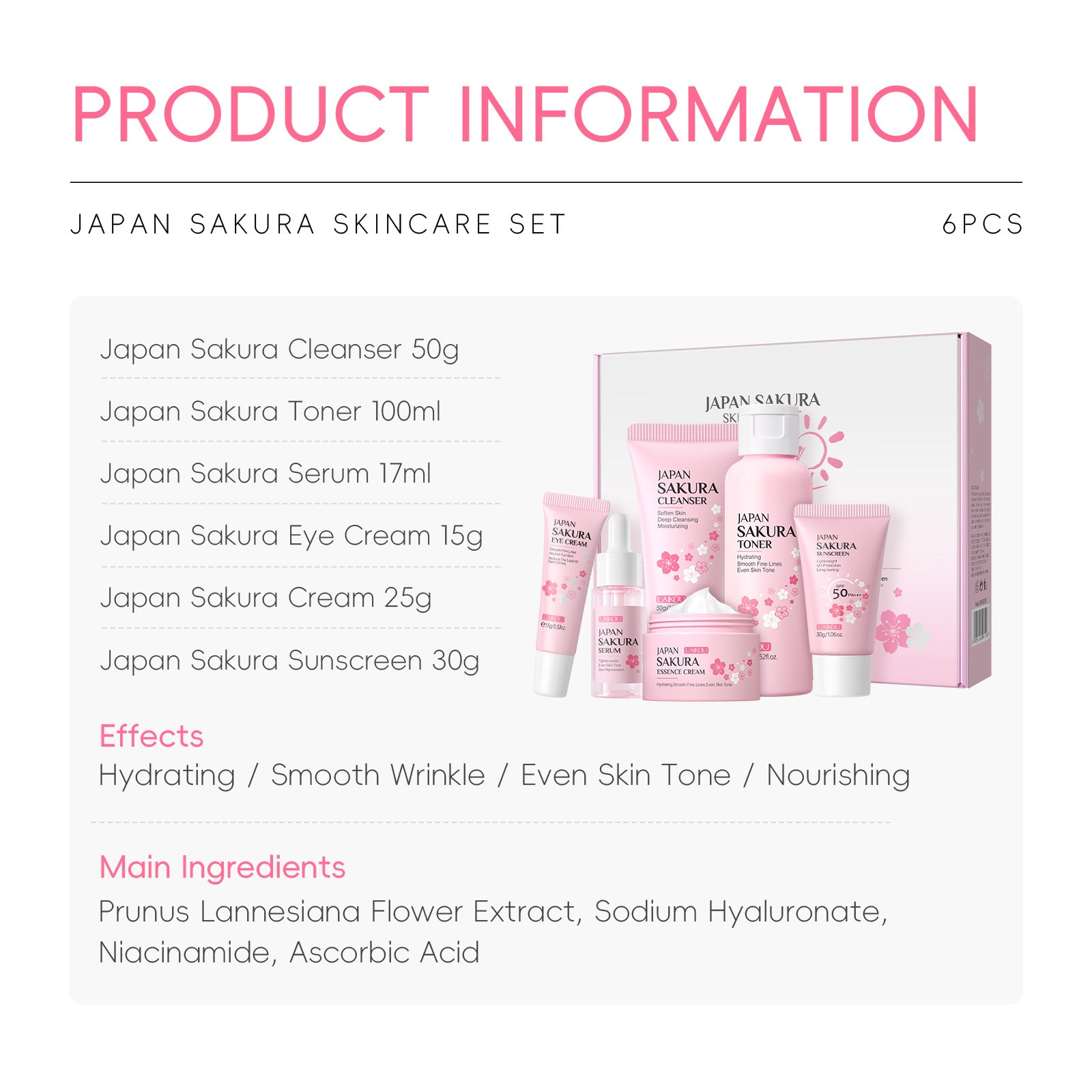 🌸 SakuraGlow™ Cherry Blossom Skincare Set | 50% OFF + Free Shipping Mashail Maison