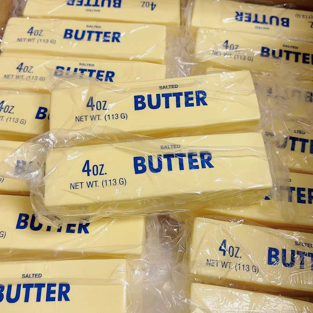 Multiple packages of 4 oz butter squishy with 'Butter' branding.