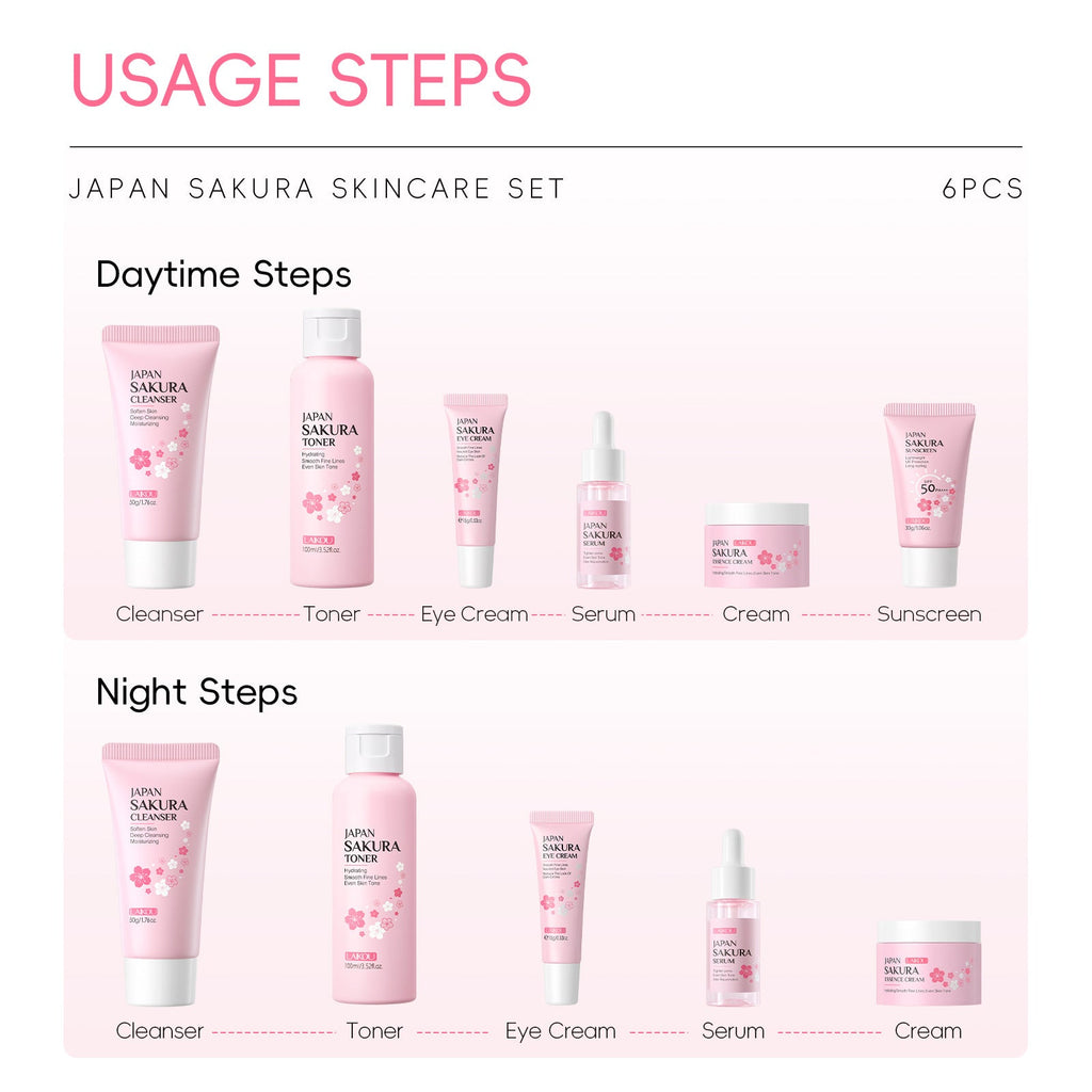 🌸 SakuraGlow™ Cherry Blossom Skincare Set | 50% OFF + Free Shipping Mashail Maison