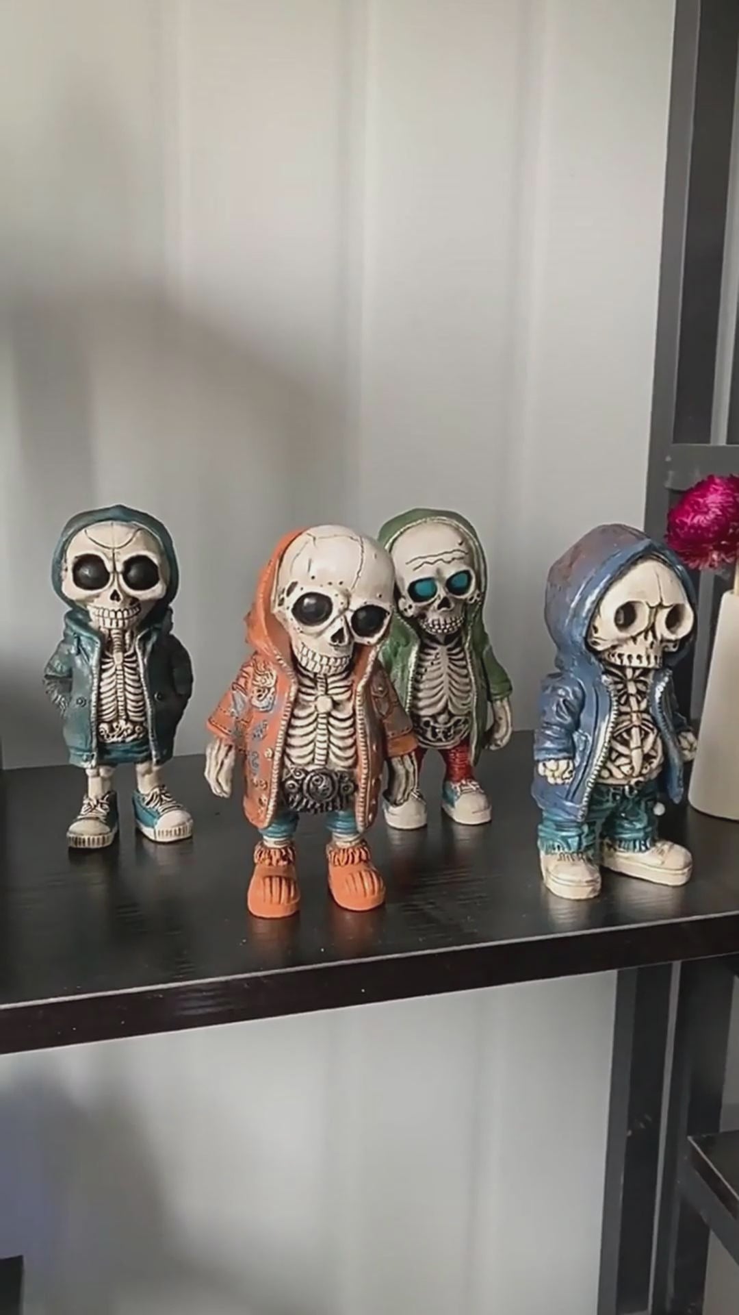 Halloween Cool Skeleton Figurine Resin Ornament | Halloween Collection Limited Edition '26